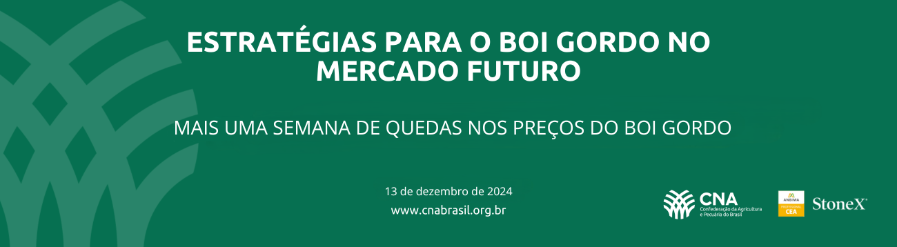 Mais uma semana de quedas nos preços do boi gordo