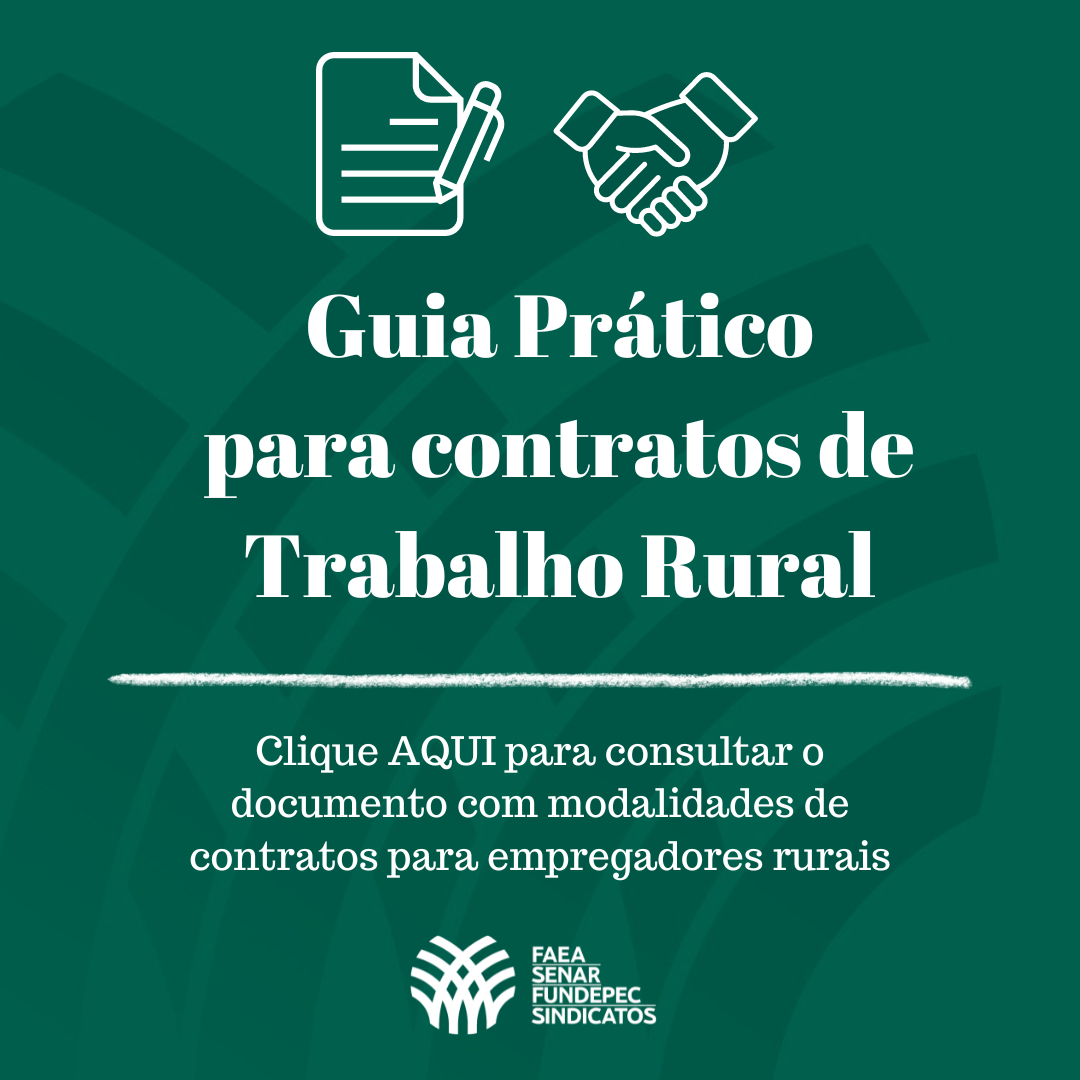 ​Faea lança Guia Prático para Contratos de Trabalho Rural