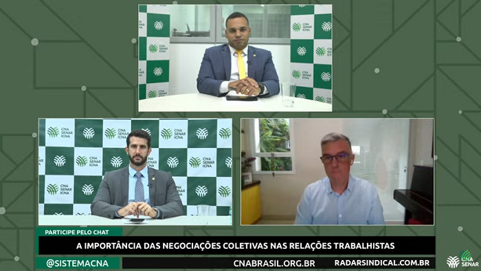 CNA promoveu live sobre negociações coletivas nas relações de trabalho