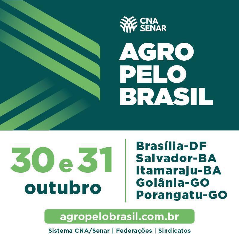 Sistema CNA/Senar realiza 3ª edição do projeto Agro pelo Brasil