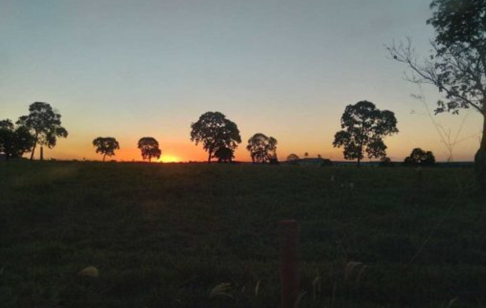 Por do sol na estrada - Região do Triângulo Mineiro -MG