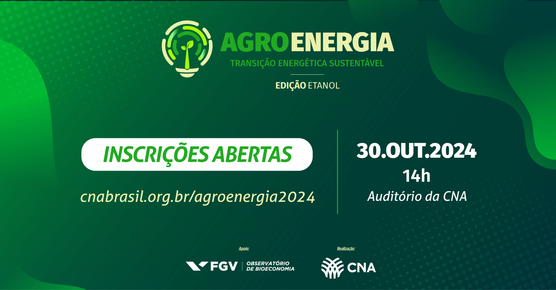 CNA promove debate ‘Agroenergia: Transição energética sustentável’