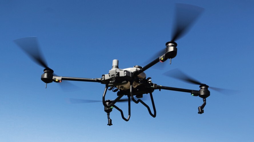 Horticultor reduz tempo de pulverização para oito minutos com uso de drone