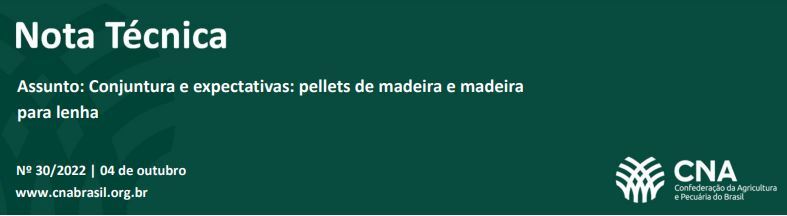 Conjuntura e expectativas: pellets de madeira e madeira para lenha