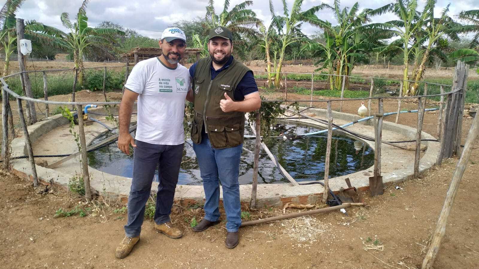 Produtor Leonardo Saulo e o instrutor Ithallo Jeovanny